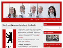 Tablet Screenshot of fechtclub-berlin.de